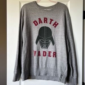 Uniqlo x Star Wars Darth Vader Graphic Pullover Sweatshirt Grey Sz XL